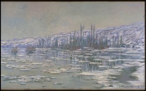 Het Breken van het IJs (La Débâcle of Les Glaçons) door Claude Monet