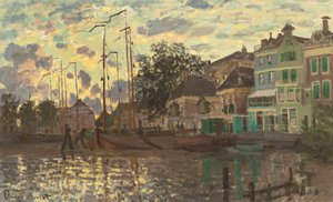 De dam bij Zaandam, avond, 1871