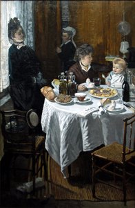 De lunch door Claude Monet