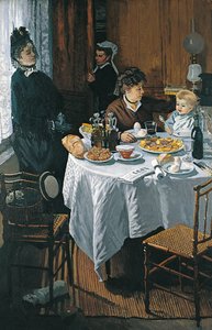 De lunch door Claude Monet