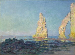 De naald van Etretat, laag tij; Aiguille d