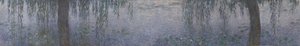 De waterlelies - heldere ochtend met wilgen, 1914-1926 door Claude Monet