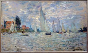 De boten. Regatta in Argenteuil