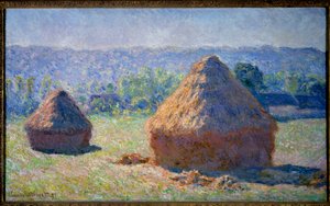 De wielen, einde van de zomer in Giverny door Claude Monet