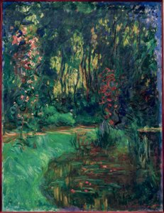 Een hoek van de vijver van Giverny door Claude Monet