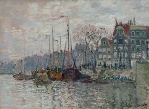 Zicht op Amsterdam door Claude Monet