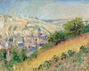 Uitzicht op Vetheuil (Vue de Vetheuil sur Seine) door Claude Monet