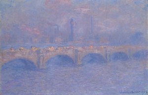 Waterloo Bridge, zonlicht effect, 1903