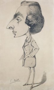Jonge man in de stijl van een romanticus, 1857