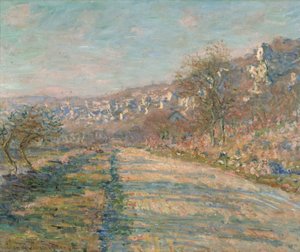 Weg van La Roche-Guyon door Claude Monet