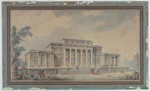 Project voor een Landhuis door Claude Nicolas Ledoux