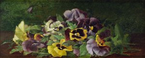 Viooltjes (olieverf op doek)