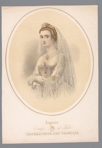 Portret van Eugénie, keizerin van Frankrijk