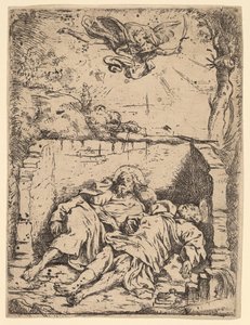 De Lichamen van Sint Petrus en Paulus door Claude Vignon