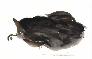 Slapende kat, 1985 door Claudia Hutchins Puechavy