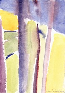 Bomen met uitzicht op het meer, 1994