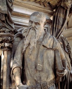 Jesaja. De basis van de Bron van Mozes (beeldhouwwerk) door Claus Sluter