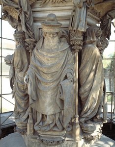 Zacharia. De basis van de Bron van Mozes (beeldhouwwerk) door Claus Sluter
