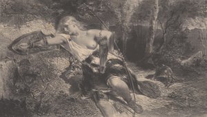 Clorinde, 1847 door Célestin Nanteuil