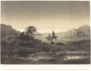 Dijolé D. Quijote: sancho amigo, la noche se nos va entrando... door Célestin Nanteuil