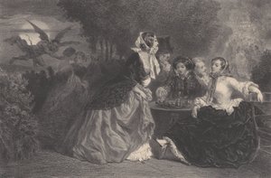 De dochters van de duivel Het schepsel, ca. 1848-62 door Célestin Nanteuil