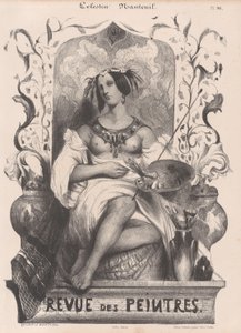 Titelpagina voor de Revue de Peintres, 1835 door Célestin Nanteuil