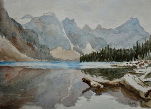 Moraine Lake IMG_2024, 2015 (aquarel)