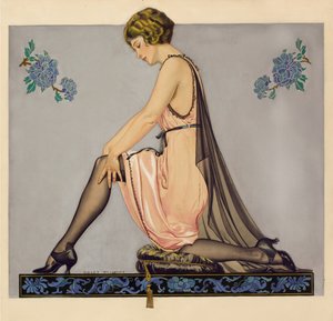 Illustratie voor de Holeproof Hosiery Company brochure