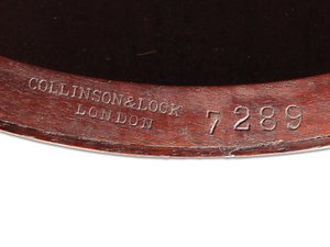 Victoriaanse ingelegde bijzettafel, detail, ca. 1880