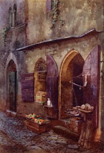 Middeleeuwse winkel in Via Mattonata, Terracina door Commendator Formilli