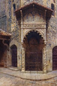De wolmarkt, Florence door Commendator Formilli