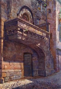 Het balkon van Bella Galiana, Viterbo door Commendator Formilli