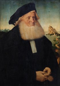 Portret van een bebaarde heer