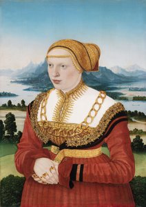 Portret van Katherina Knoblauch (1513-1542) door Conrad Faber von Kreuznach