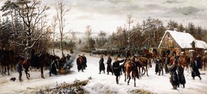 Aankomst van prins Frederik Karel op het slagveld van Vionville