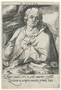Evangelist Lucas (serie titel: De vier evangelisten) door Conrad Goltz (possibly)