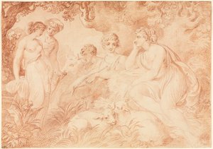 Herders en Herderinnen, 1789 door Conrad Martin Metz