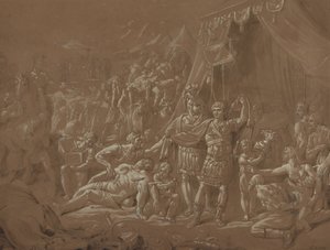 Een scène uit het leven van Trajanus door Conrad Metz