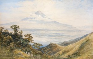 Fujiyama vanaf Otomi Toge Pass, Japan