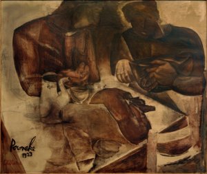 Constant Permeke, "Zwart brood" / Olieverf op doek, 1923 door Constant Permeke