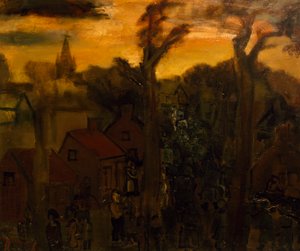 Jabbeke in 1940, door Constant Permeke (1886-1952). België, 20e eeuw.
