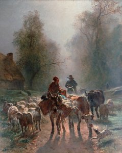 Op weg naar de markt, 1859