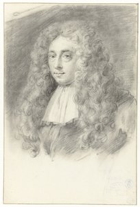 Zelfportret (?) van Constantijn Huygens de Jonge door Constantijn Huygens (II) (possibly)