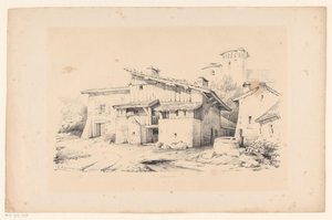 Huizen en toren