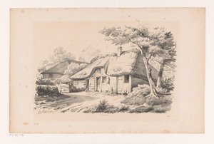 Landschap door Constantinus Cornelis Huysmans