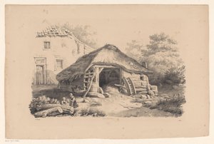 Stal bij boerderij