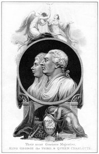 Koning George III en koningin Charlotte, 19e eeuw door Cooper