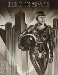 Art Deco-stadsastronaut door Corné Akkers
