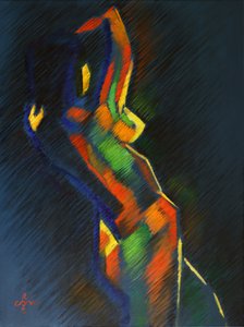 Kleurrijke abstracte figuur