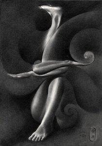 Elegante surrealistische figuur